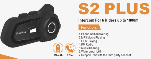 [AB-EF-BLUETOOTH-S2] S2 Bluetooth Intercom EUROFONE