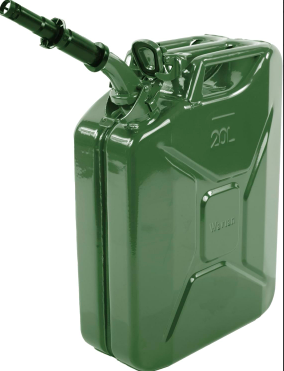 [AB-NJ-FUEL-CAN] 20L Steel Jerry Fuel Can Military Green