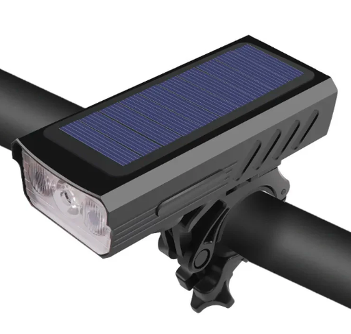 [AB-ROCK-LIGHT-HJ052R] Rock Bicycle Solar Light With Horn