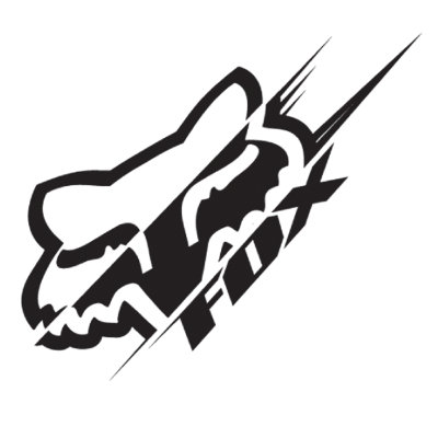 [FX-14429-001-NS] Fox Illusions 4.75 Inch Sticker S Black