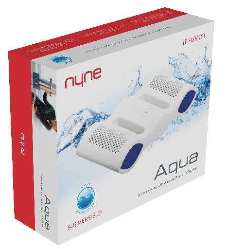 [NYNE-AQUAWHT] Waterproof Wireless Bluetooth Speaker/White