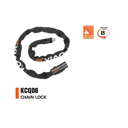 [AB-KOV-KCQ08-120] Kovix KCQ08 Alarm Chain Lock