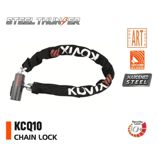 [AB-KOV-KCQ10-120] Kovix KCQ10 Alarm Chain Lock
