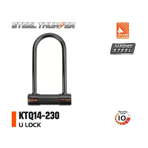 [AB-KOV-KTQ14-230] Kovix KTQ14-230 Alarm U Lock