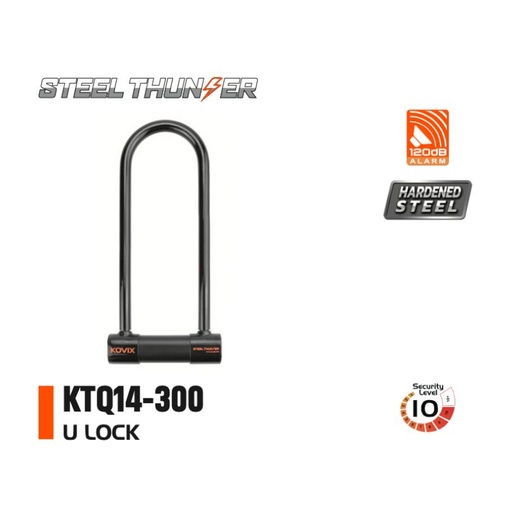 [AB-KOV-KTQ14-300] Kovix KTQ14-300 Alarm U Lock