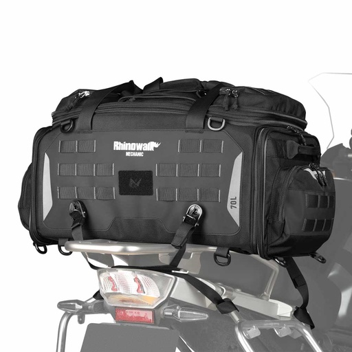[RNW-MJX2003BK] Rhinowalk Mechanic Motorcycle Touring Seat Bag 70L