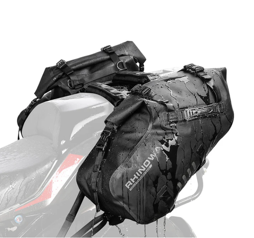 [RNW-MT1448BK] Rhinowalk Motorcycle Waterproof Pannier Side Bags 24L - 48L
